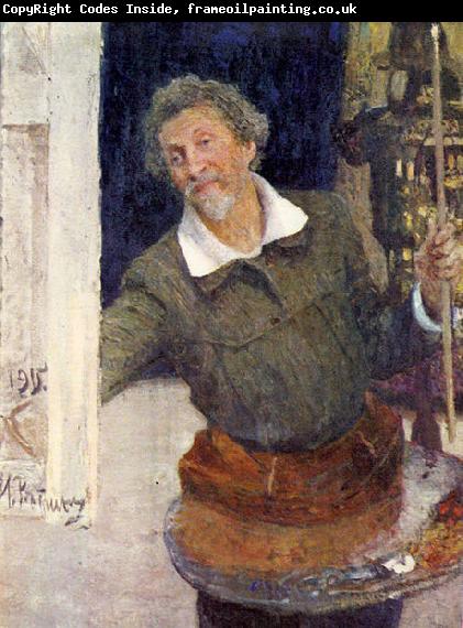 Ilya Yefimovich Repin Self-portrait at work